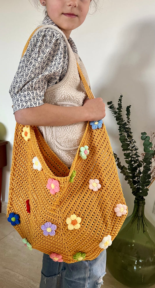 Sac cabas en crochet