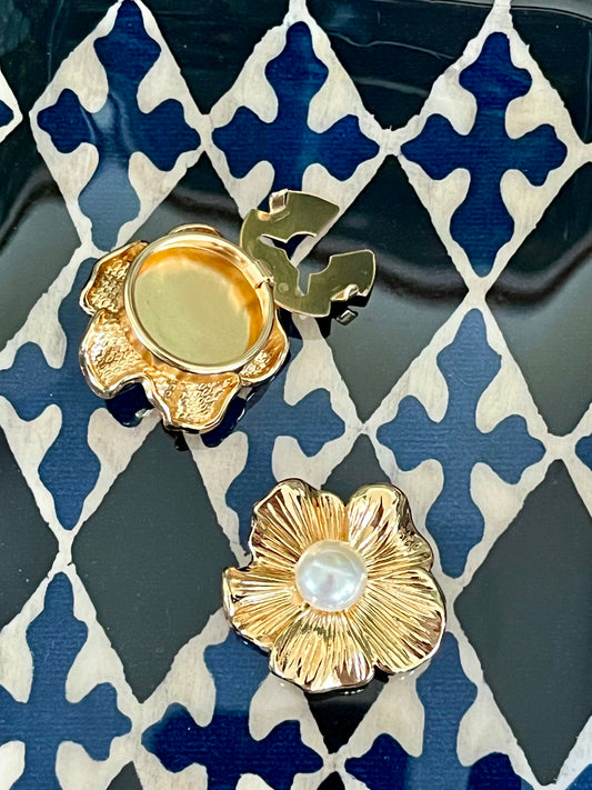 Bijoux de boutons Dorés nacrés