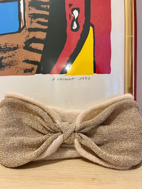 Bandeau beige doré