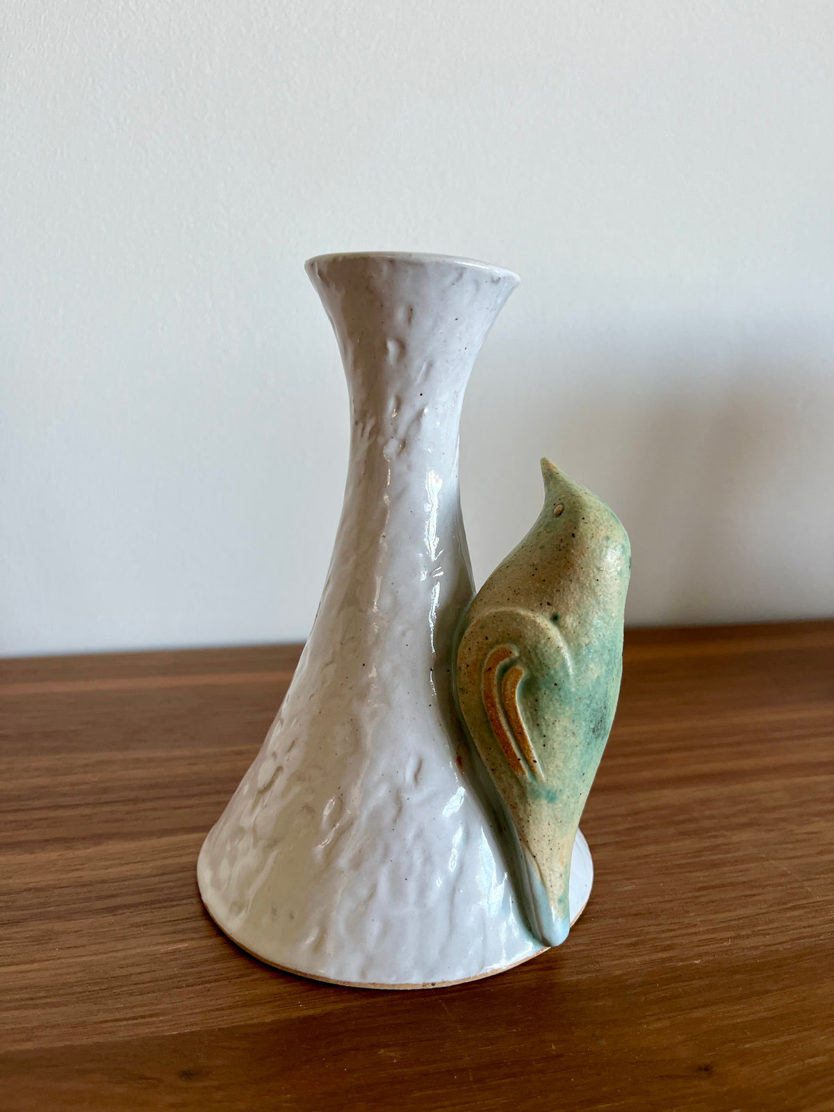 Vase vintage Ballymorris Pottery Ireland – Oiseau sculpté
