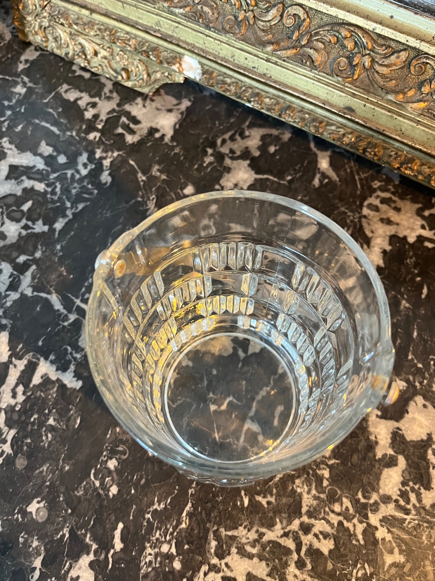 Seau à glaçons en verre - occasion