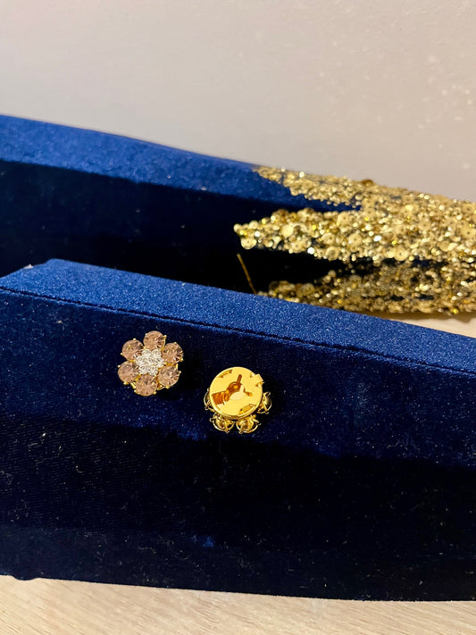 Bijoux de boutons Vieux rose