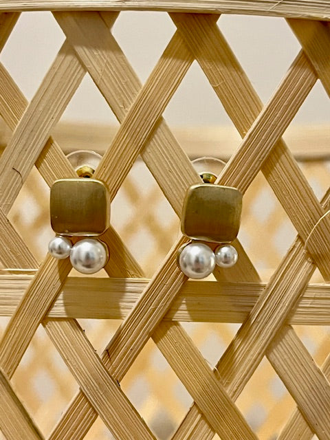 Boucles d'oreilles Reine de carreau