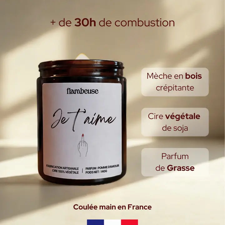 Bougie parfumée Senteur Pomme d'amour - Aime