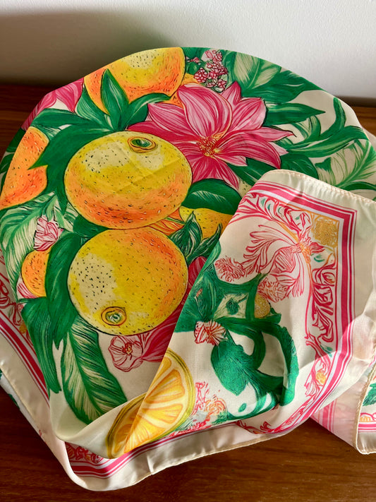 Foulard carré Lemon