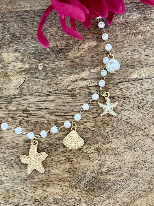 Collier charms océan