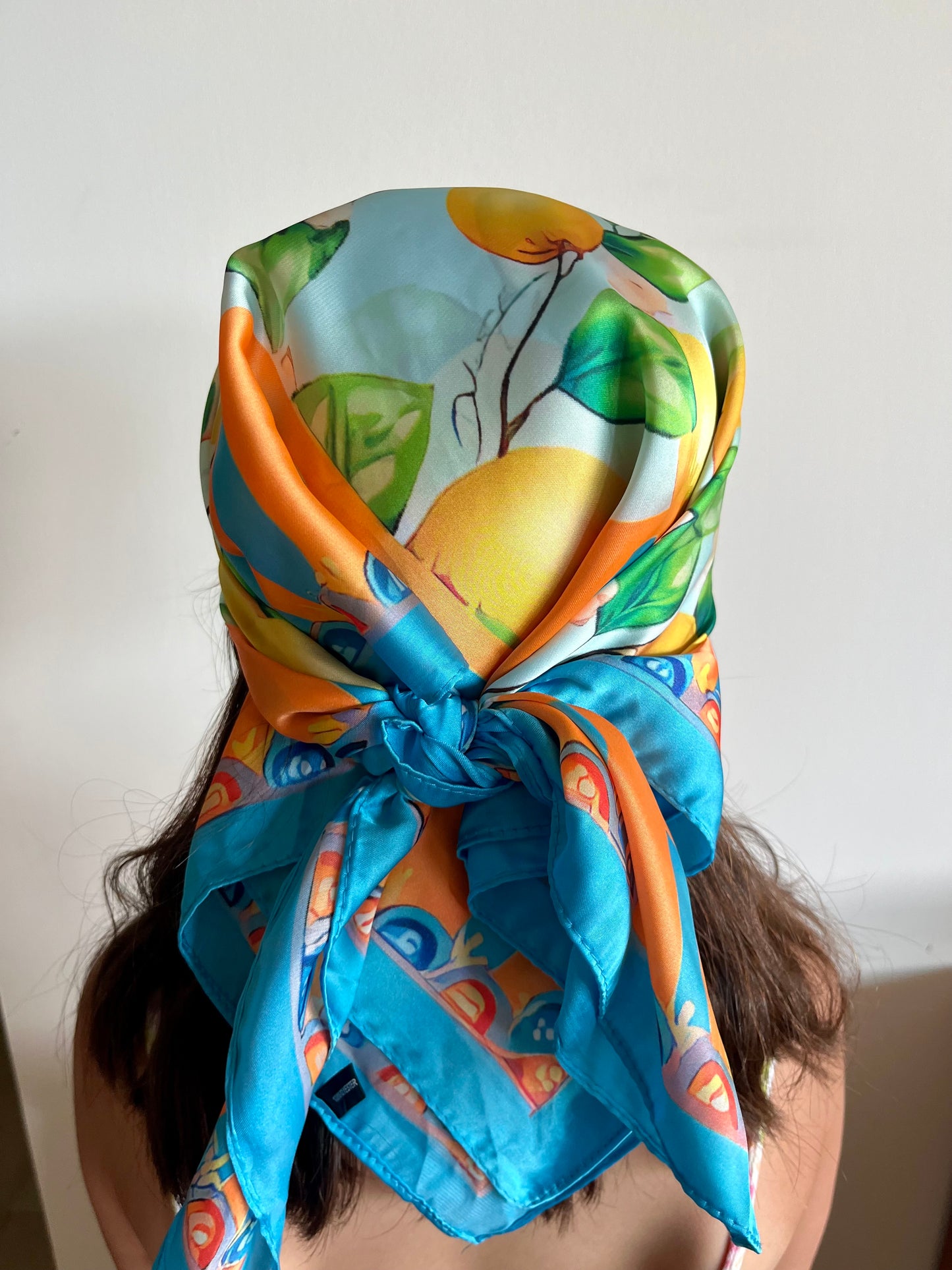 Foulard carré Citron