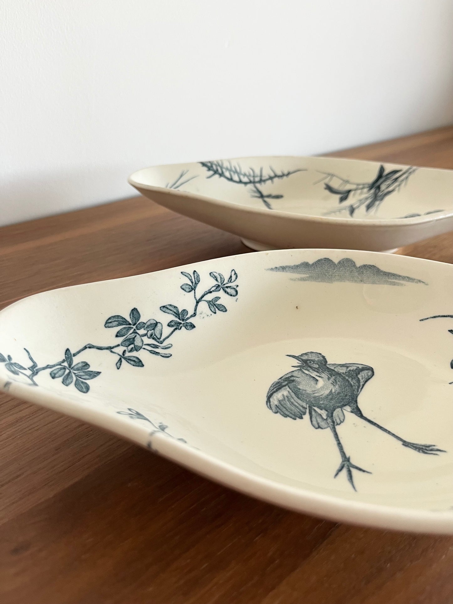 🌿 Légumiers anciens Lunéville – Décor oiseaux & marais