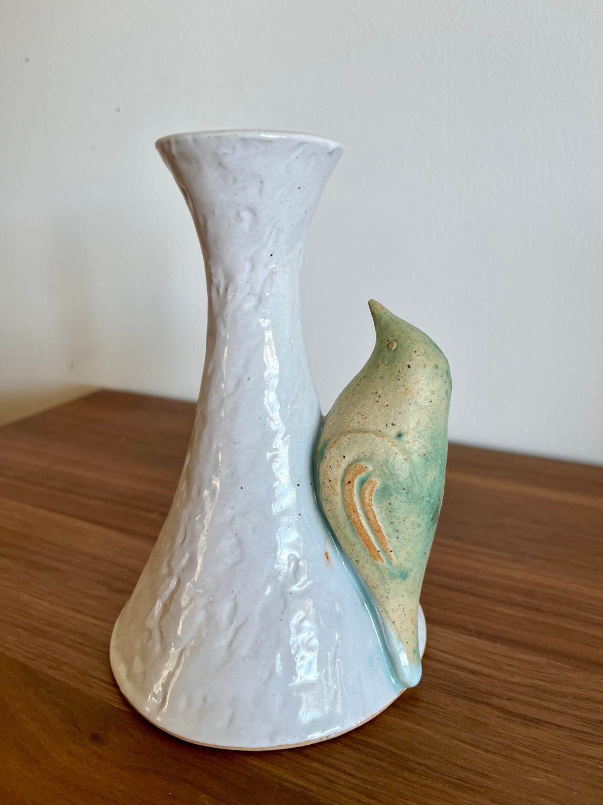 Vase vintage Ballymorris Pottery Ireland – Oiseau sculpté