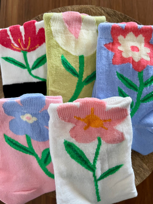 Chaussettes Fleurs