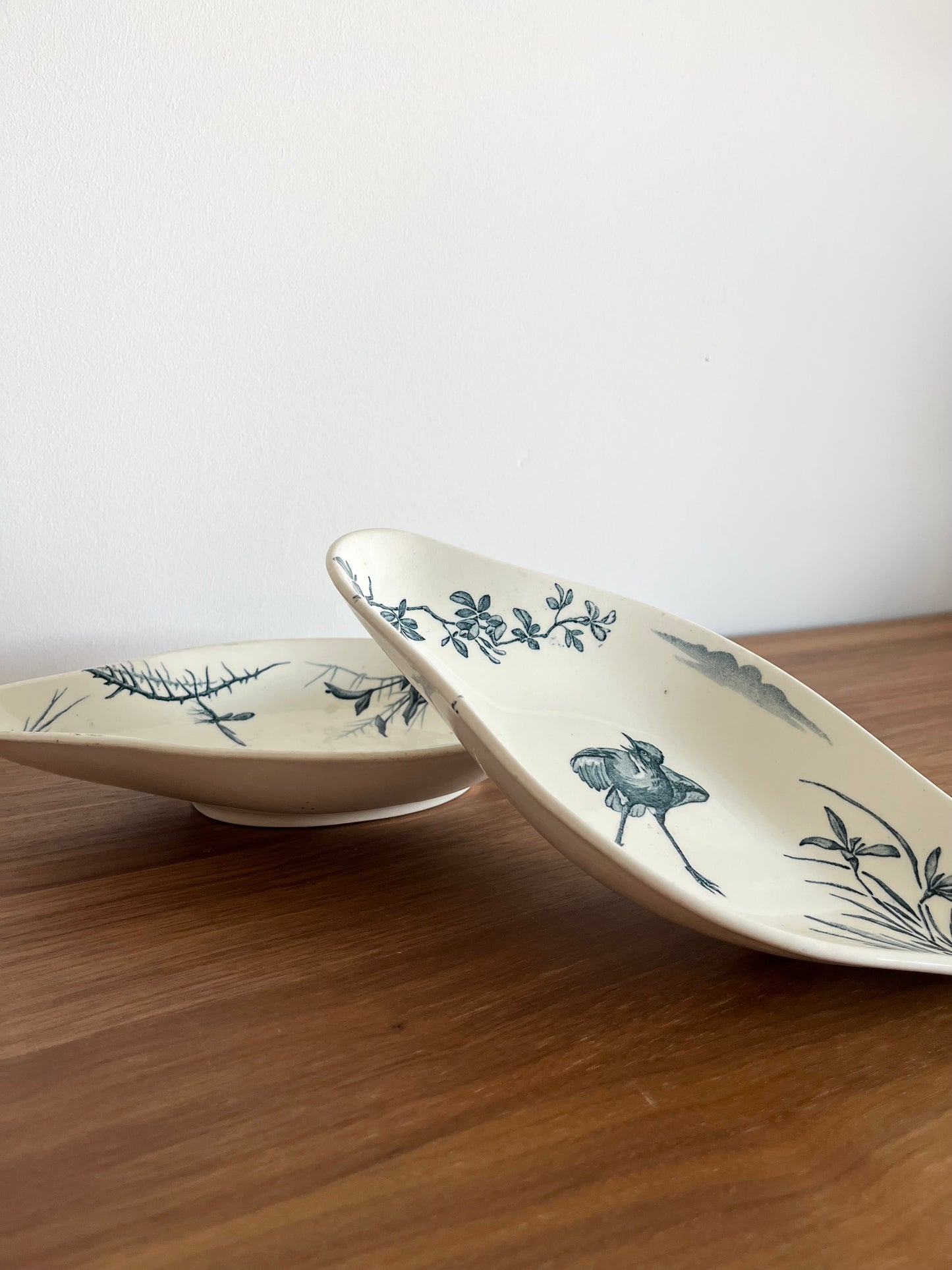 🌿 Légumiers anciens Lunéville – Décor oiseaux & marais