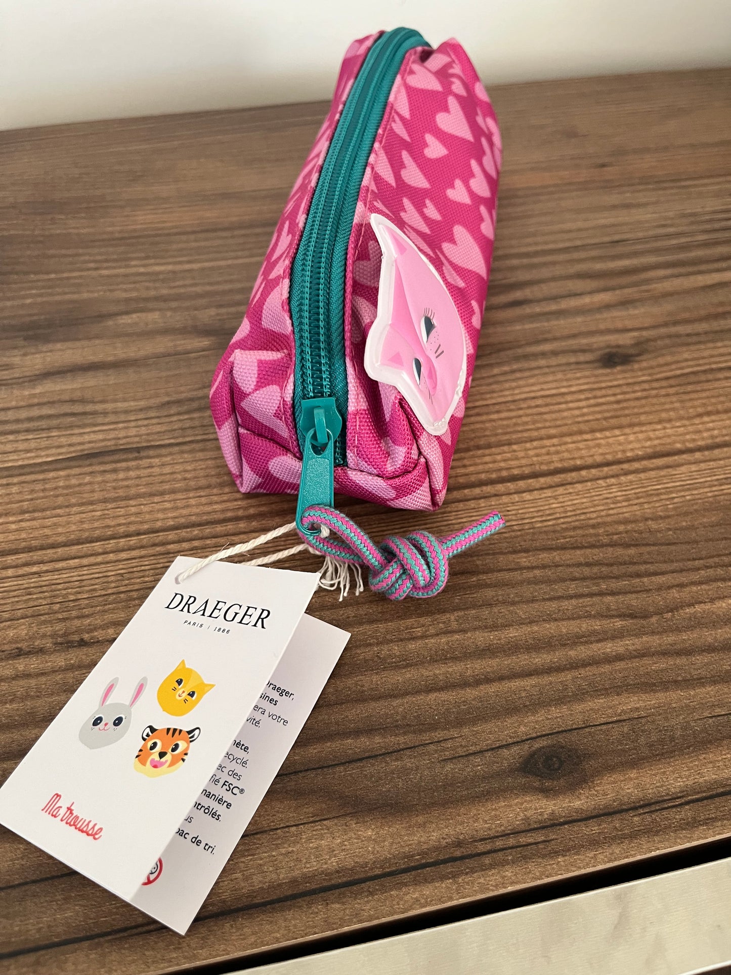 Trousse enfant Draeger Paris –  chat cœur