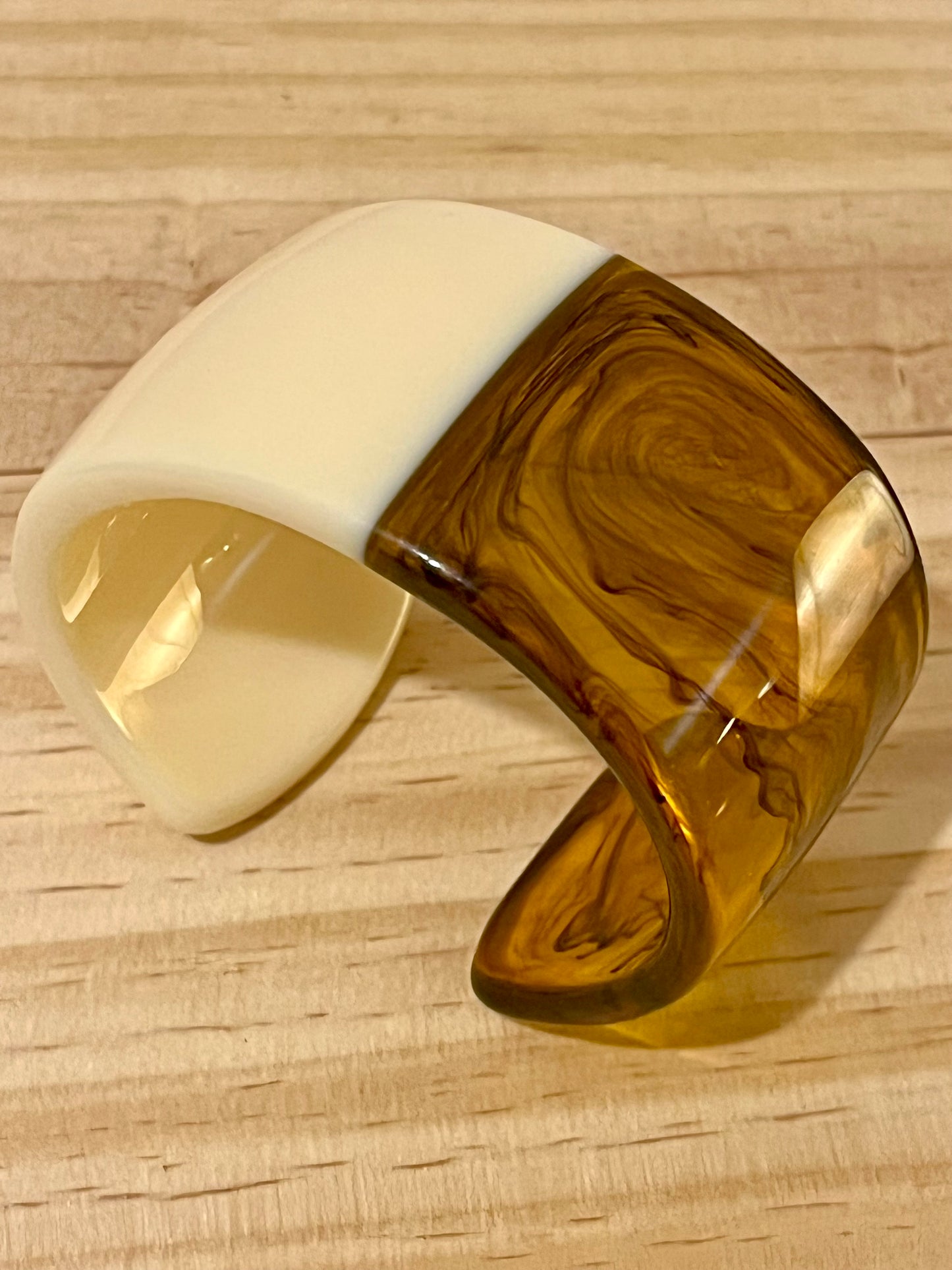 Manchette vanille caramel