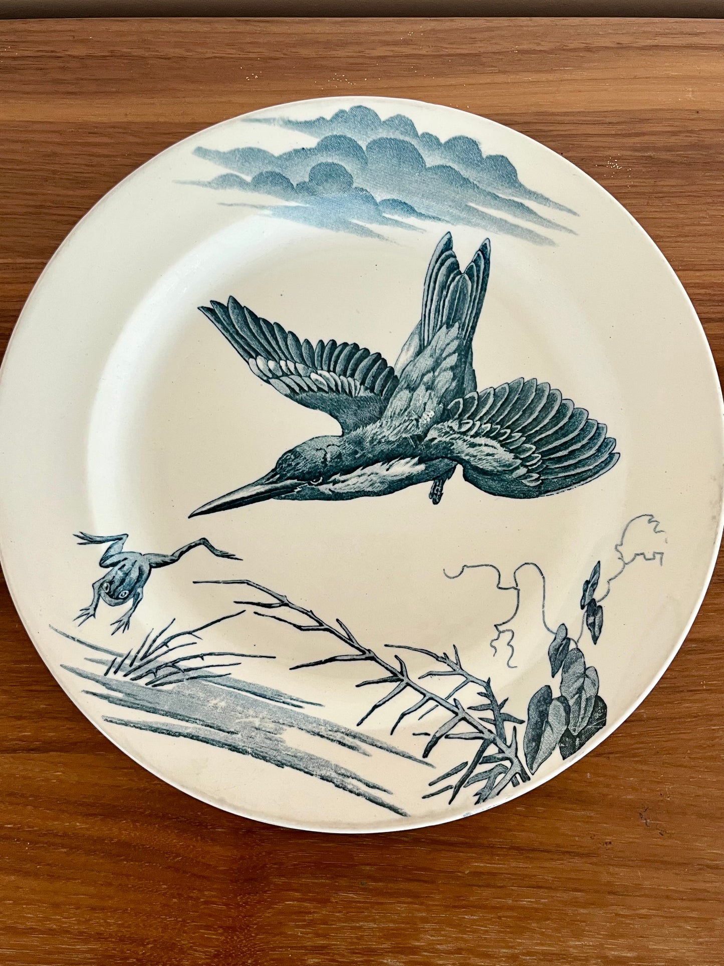 🌿 Grande assiette ancienne Lunéville