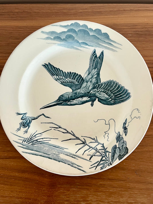 🌿 Grande assiette ancienne Lunéville