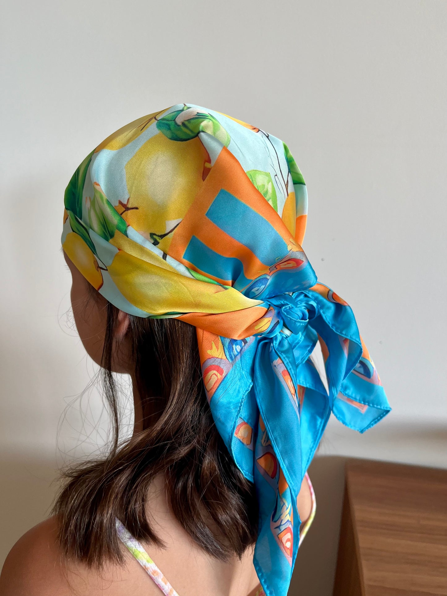 Foulard carré Citron