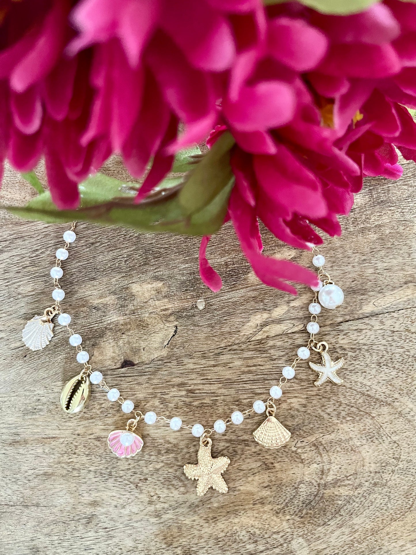 Collier charms océan