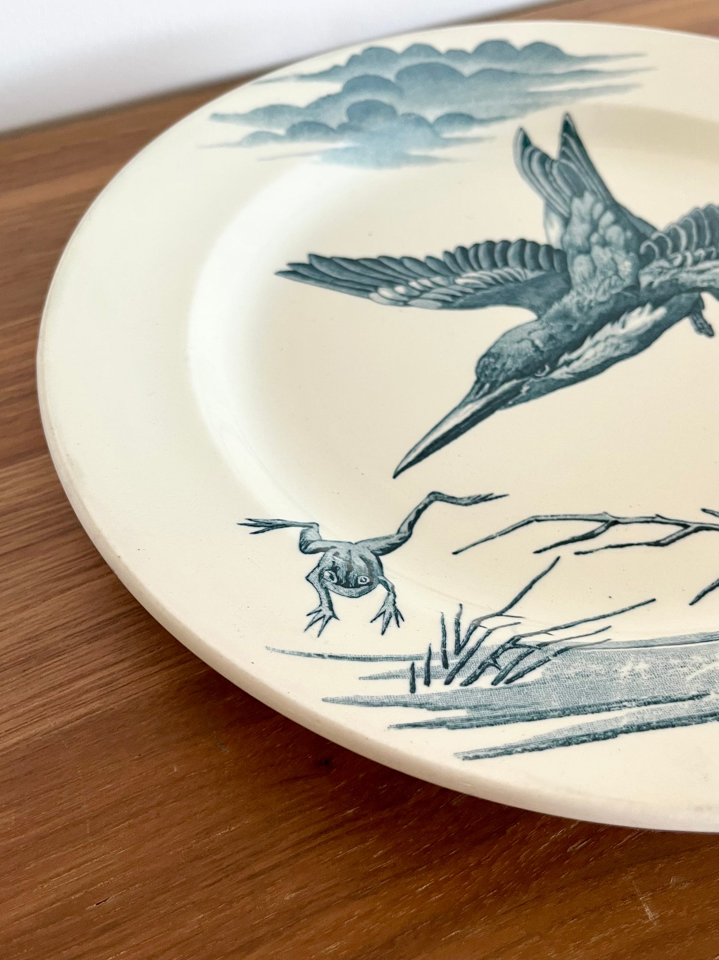 🌿 Grande assiette ancienne Lunéville
