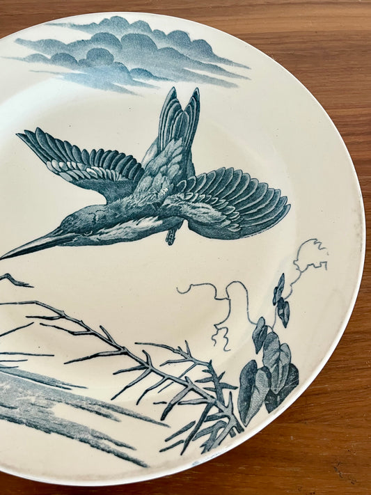 🌿 Grande assiette ancienne Lunéville