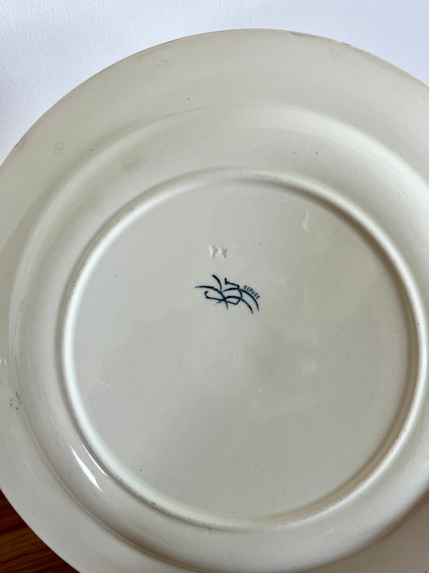 🌿 Grande assiette ancienne Lunéville