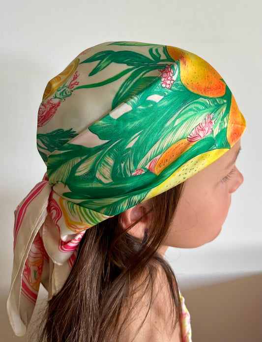 Foulard carré Lemon
