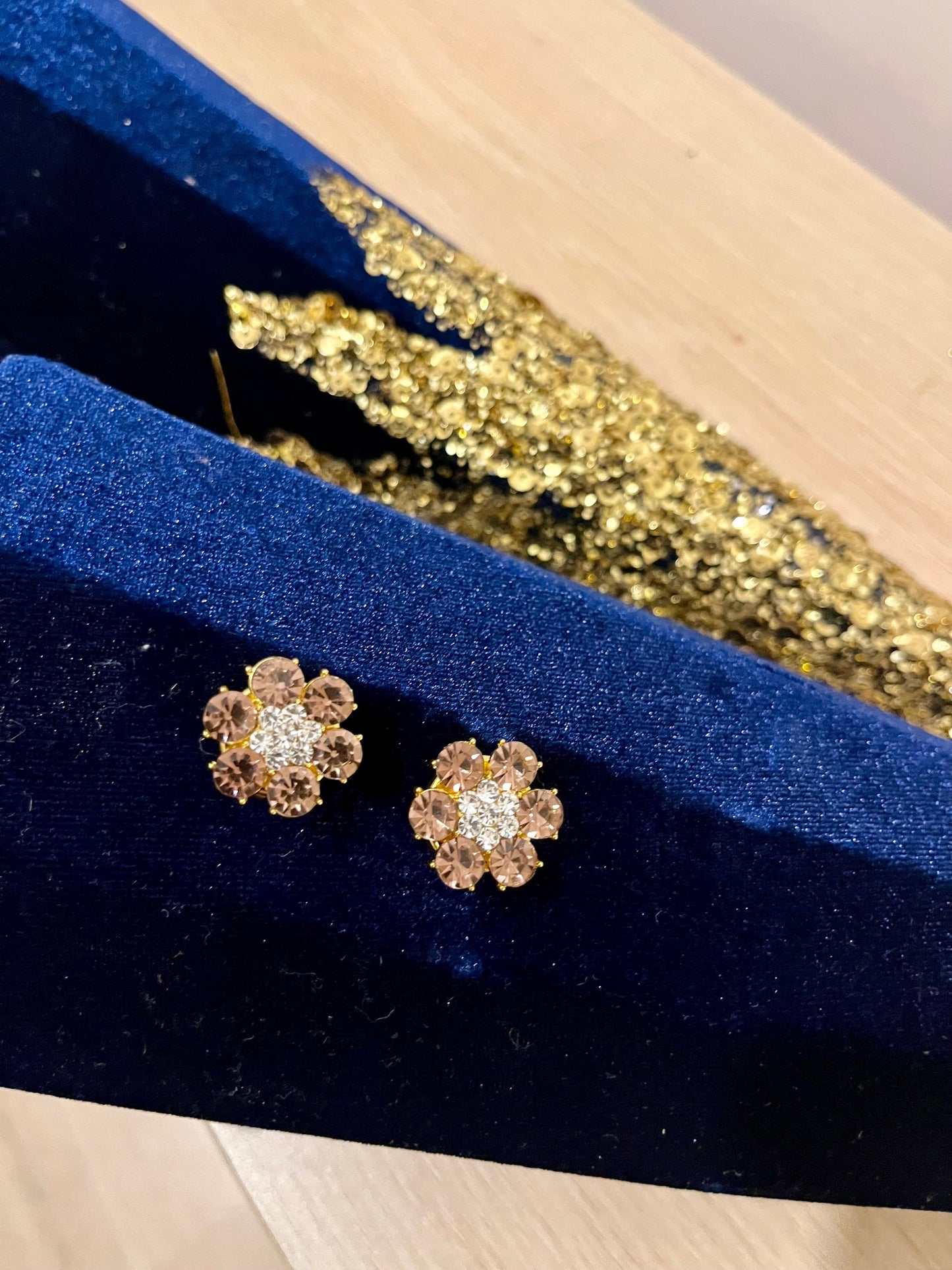 Bijoux de boutons Vieux rose