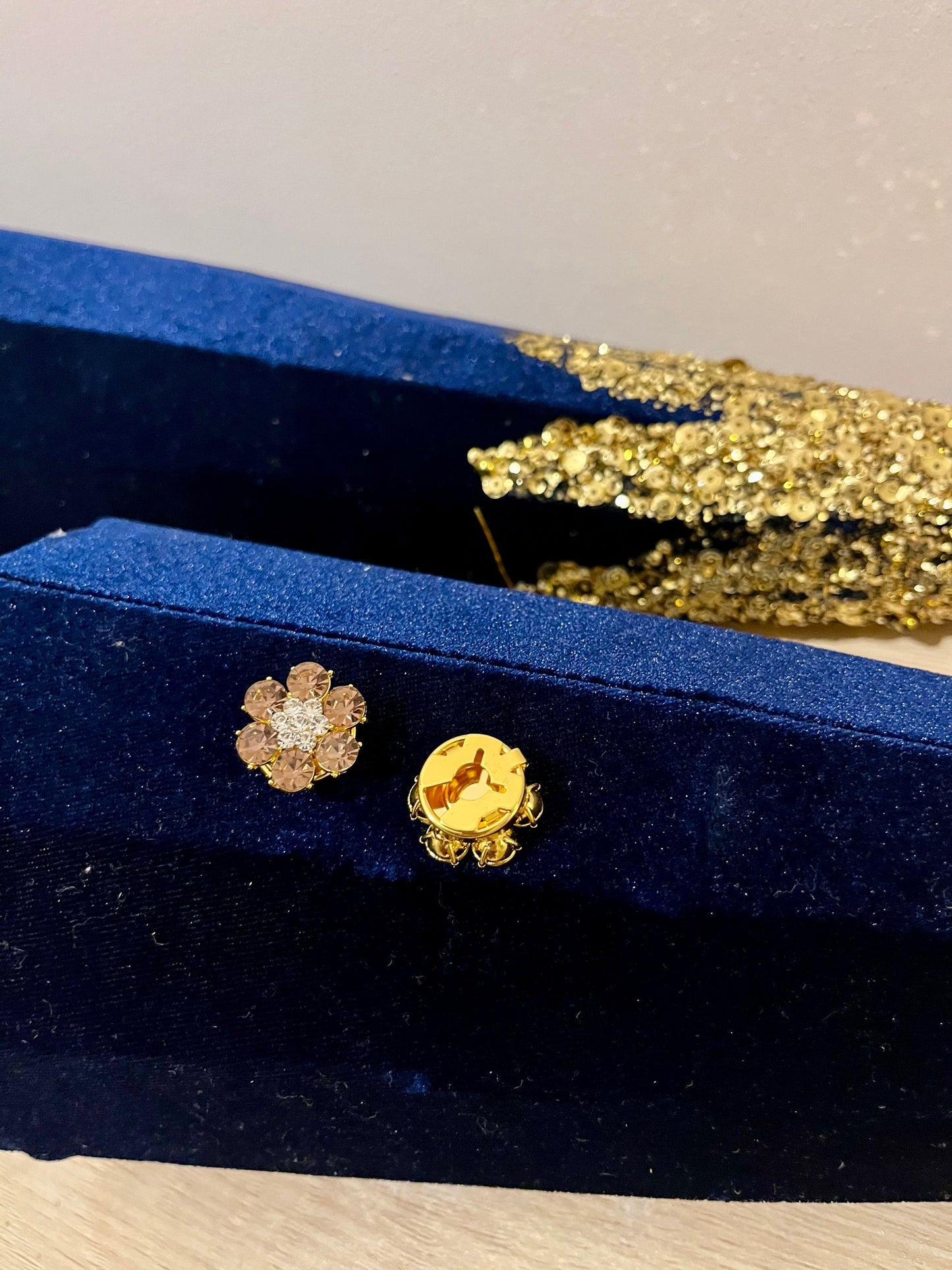 Bijoux de boutons Vieux rose