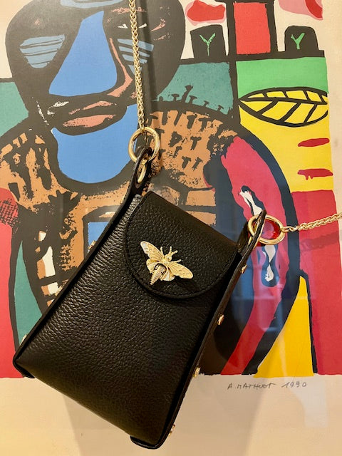 Pochette noire Abeille