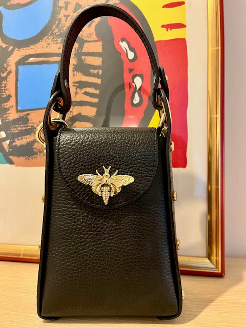 Pochette noire Abeille