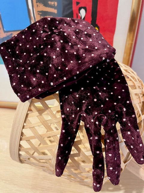 Gants nylon Bordeaux