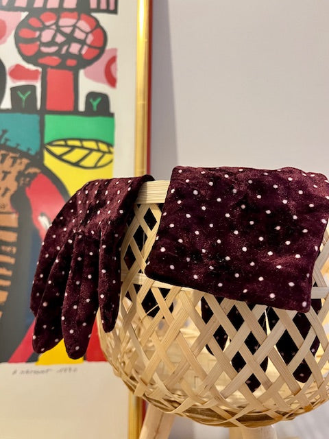 Gants nylon Bordeaux