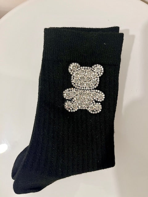 Chaussettes Ourson strass