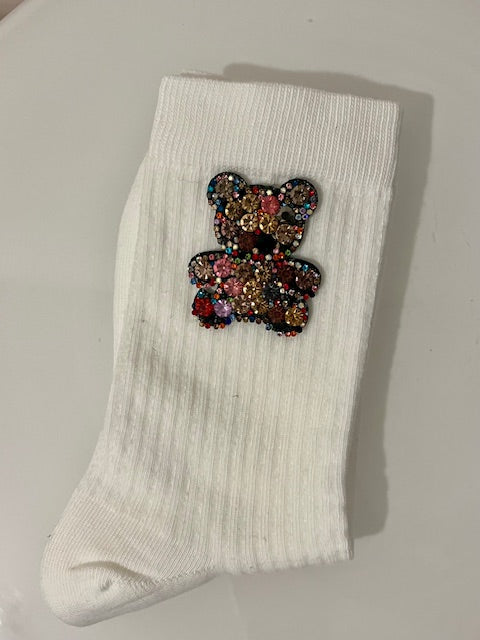 Chaussettes Ourson strass