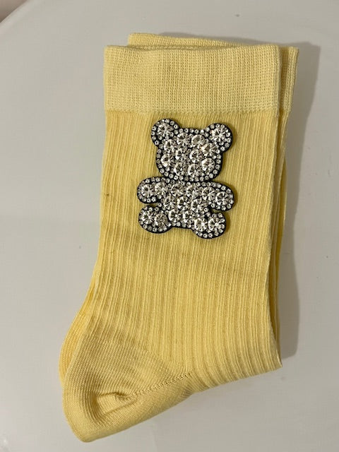 Chaussettes Ourson strass