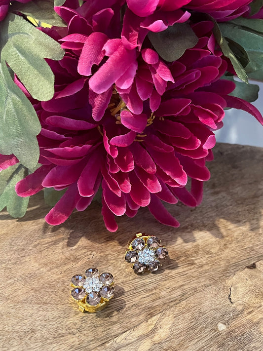 Bijoux de boutons Vieux rose