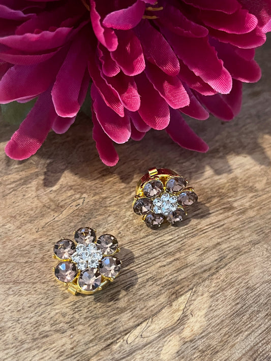 Bijoux de boutons Vieux rose