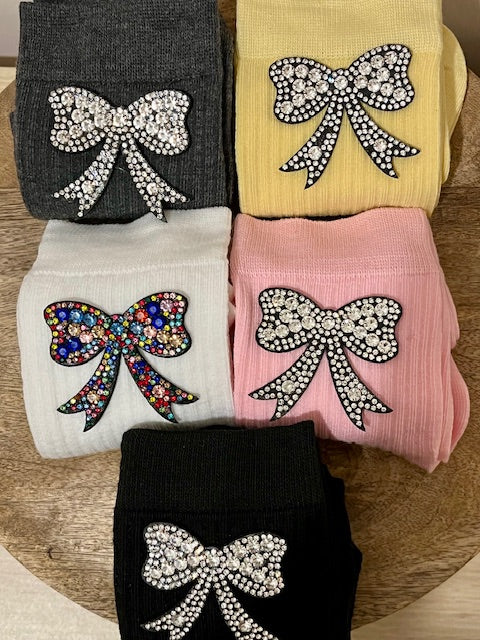 Chaussettes noeud jaunes