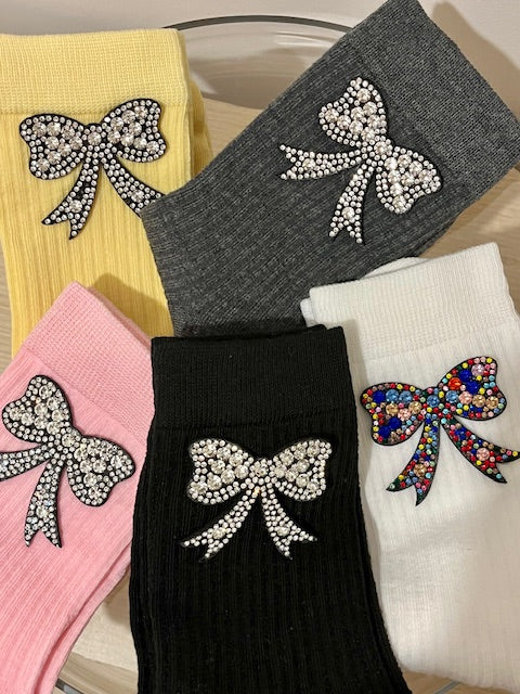 Chaussettes Noeud strass