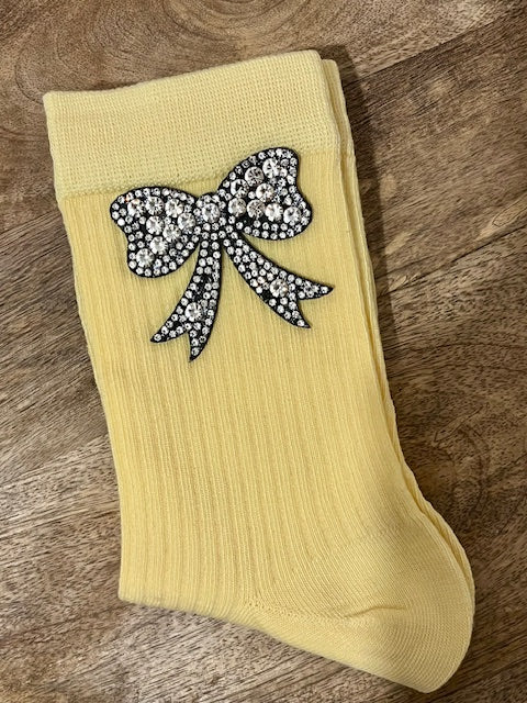 Chaussettes Noeud strass