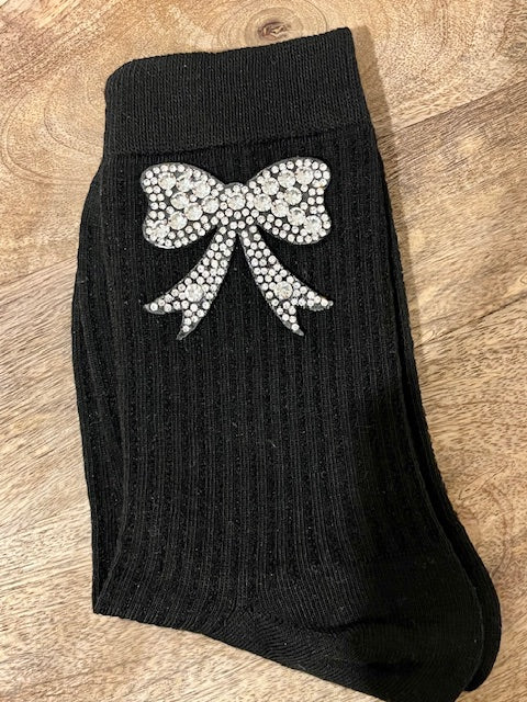 Chaussettes Noeud strass