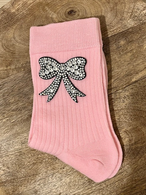 Chaussettes Noeud strass
