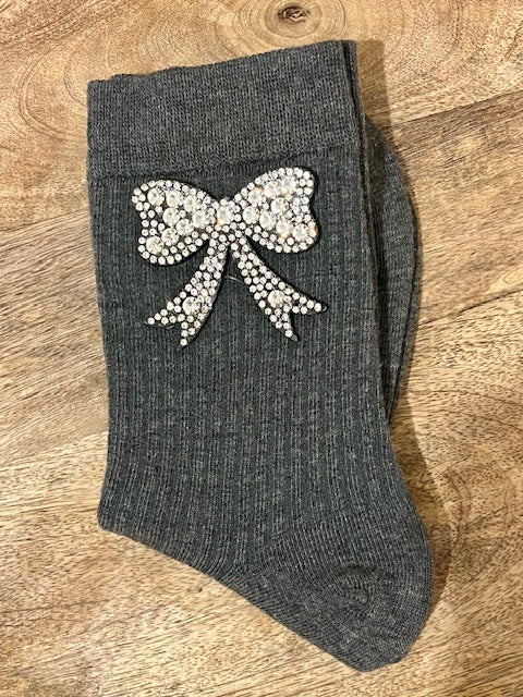 Chaussettes Noeud strass