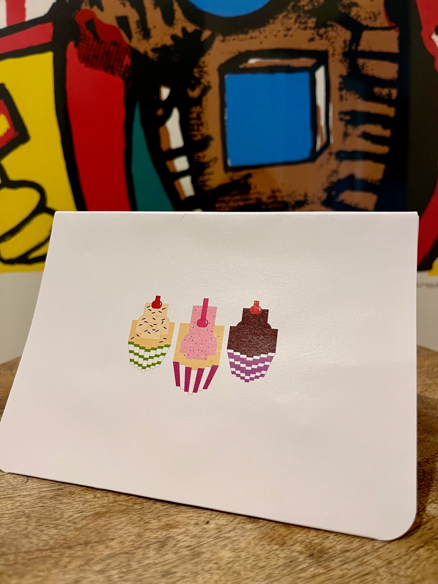 Carte anniversaire gourmande