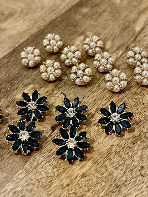 Boutons à coudre nacrés