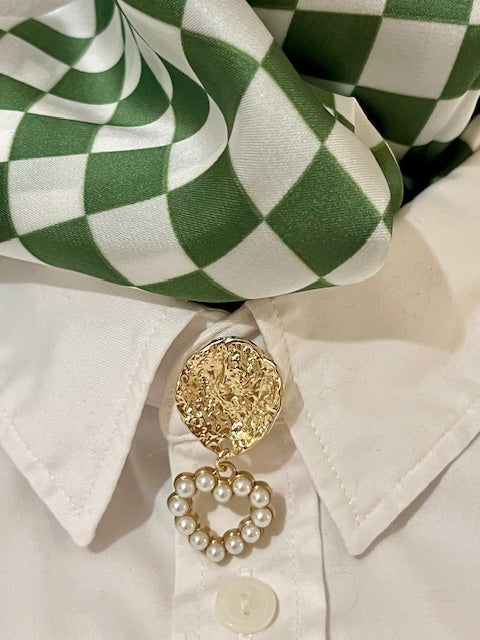 Bijoux de boutons Terre mer