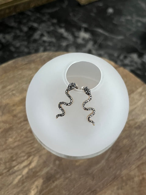 Boucles d'oreilles Serpent