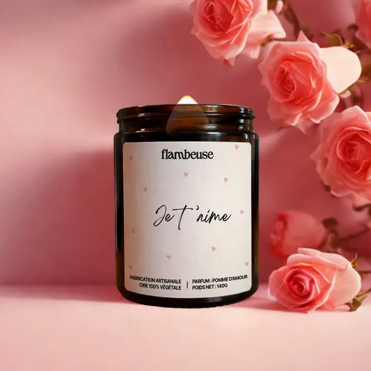 Bougie parfumée Senteur Pomme d'amour - Aime
