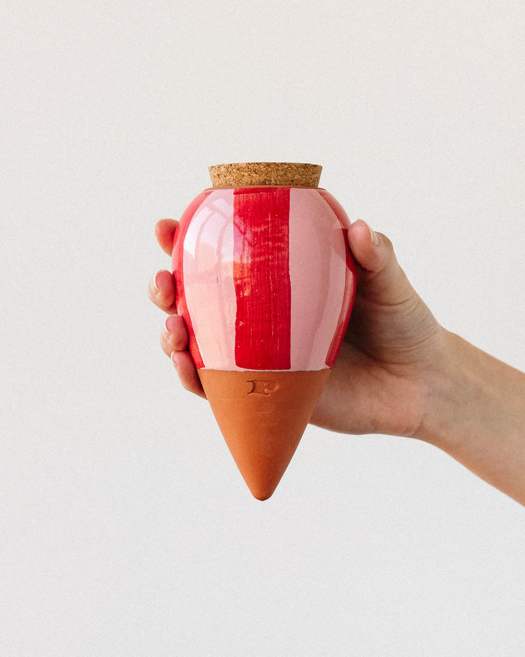 Olla - Rayé rose&rouge